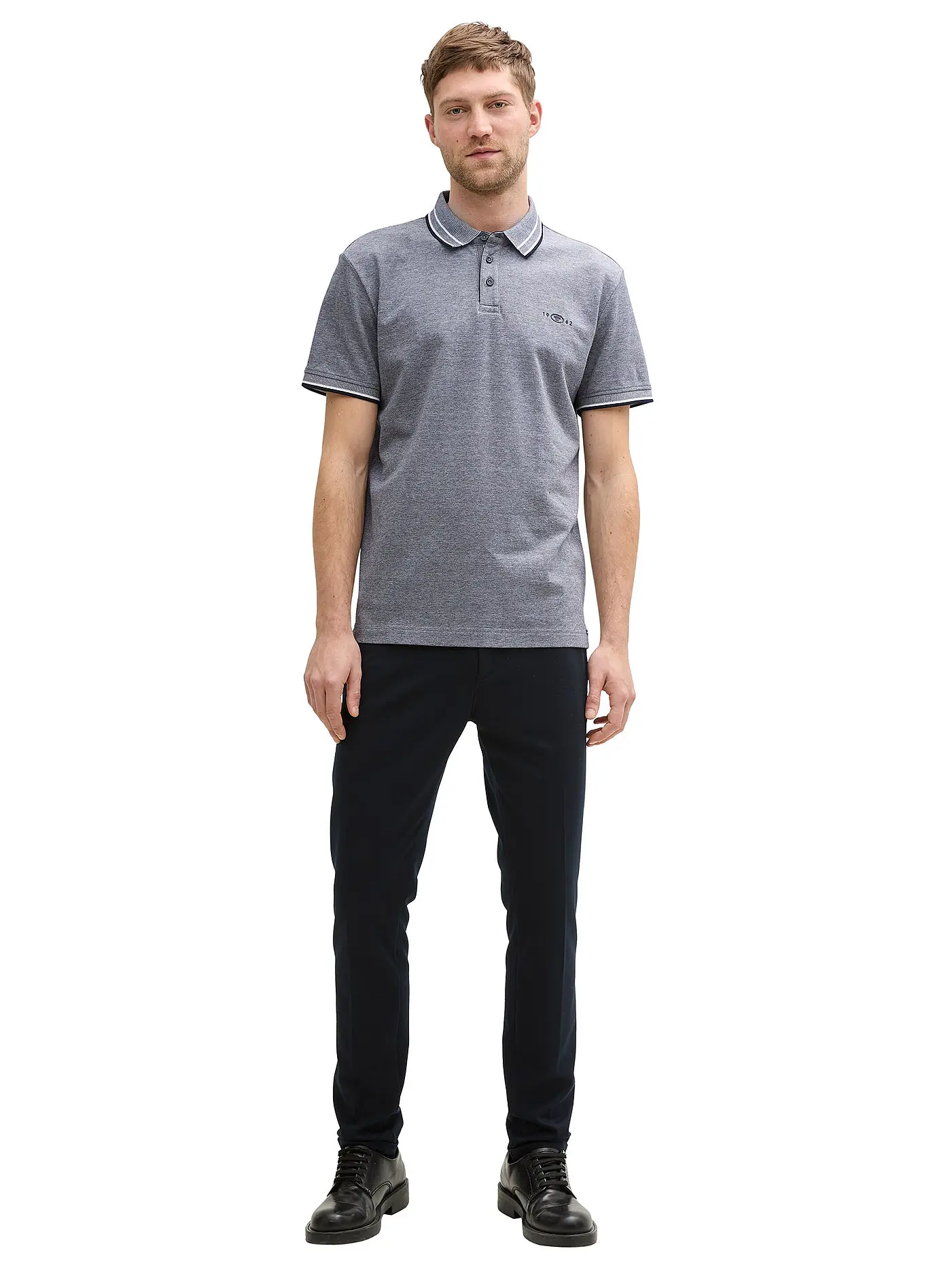 TOM TAILOR | Poloshirt | grau